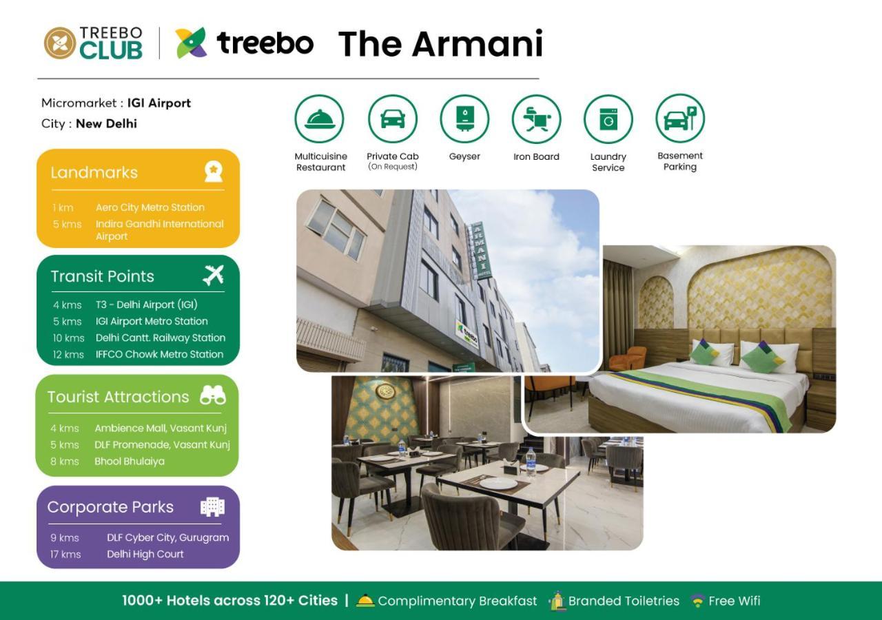 Hotel Treebo The Armani Near Igi Airport Nueva Delhi Exterior foto